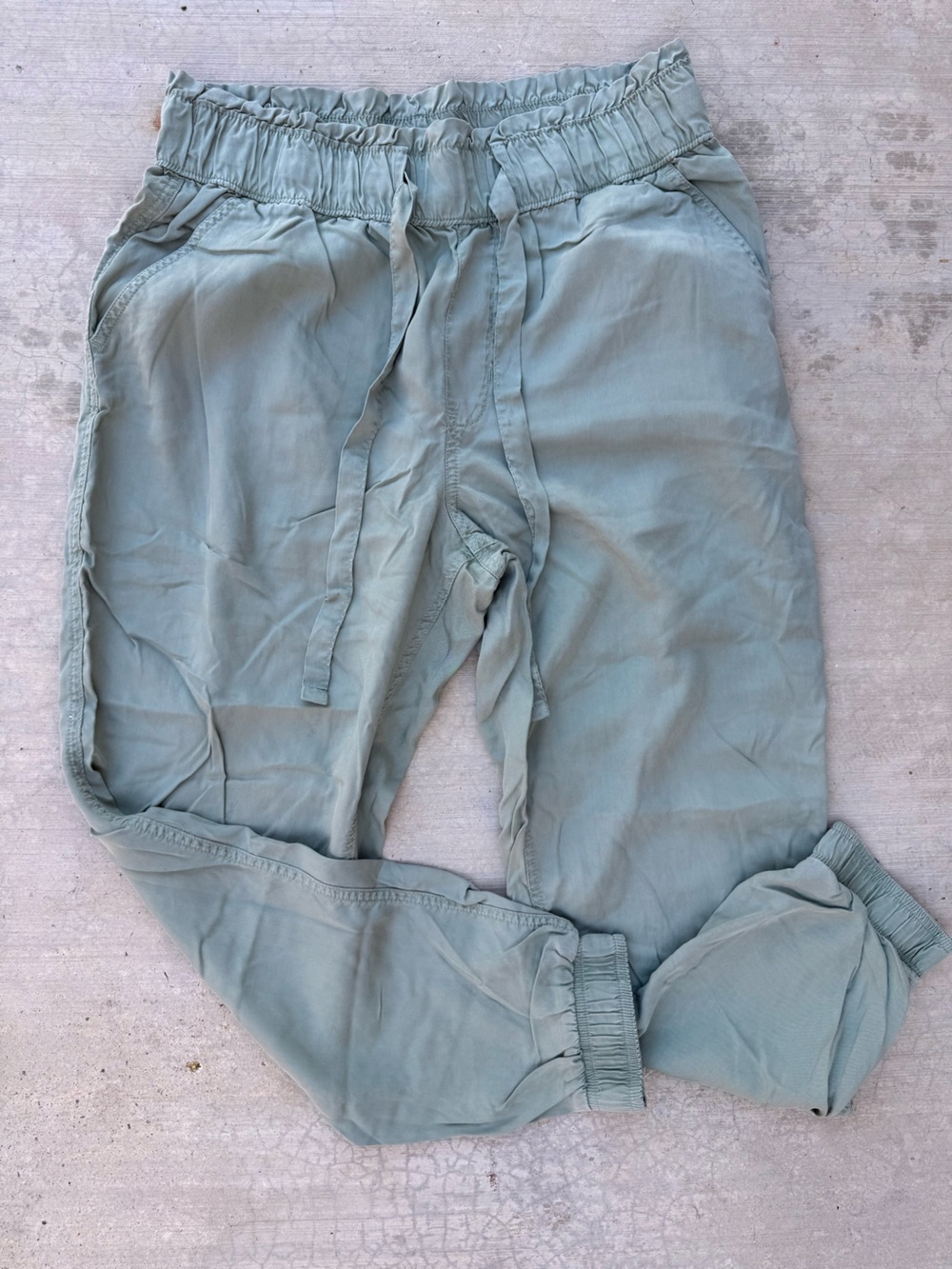 SO Sage Green Hi-Rise Jogger Pants LARGE